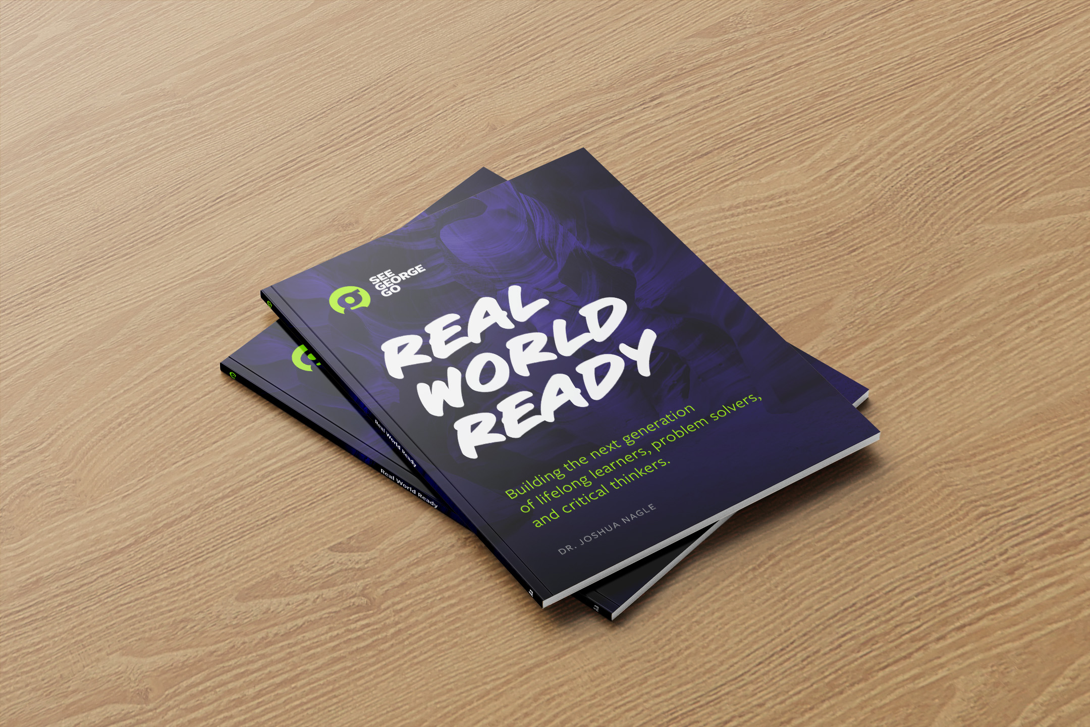 see george go workbook cover design