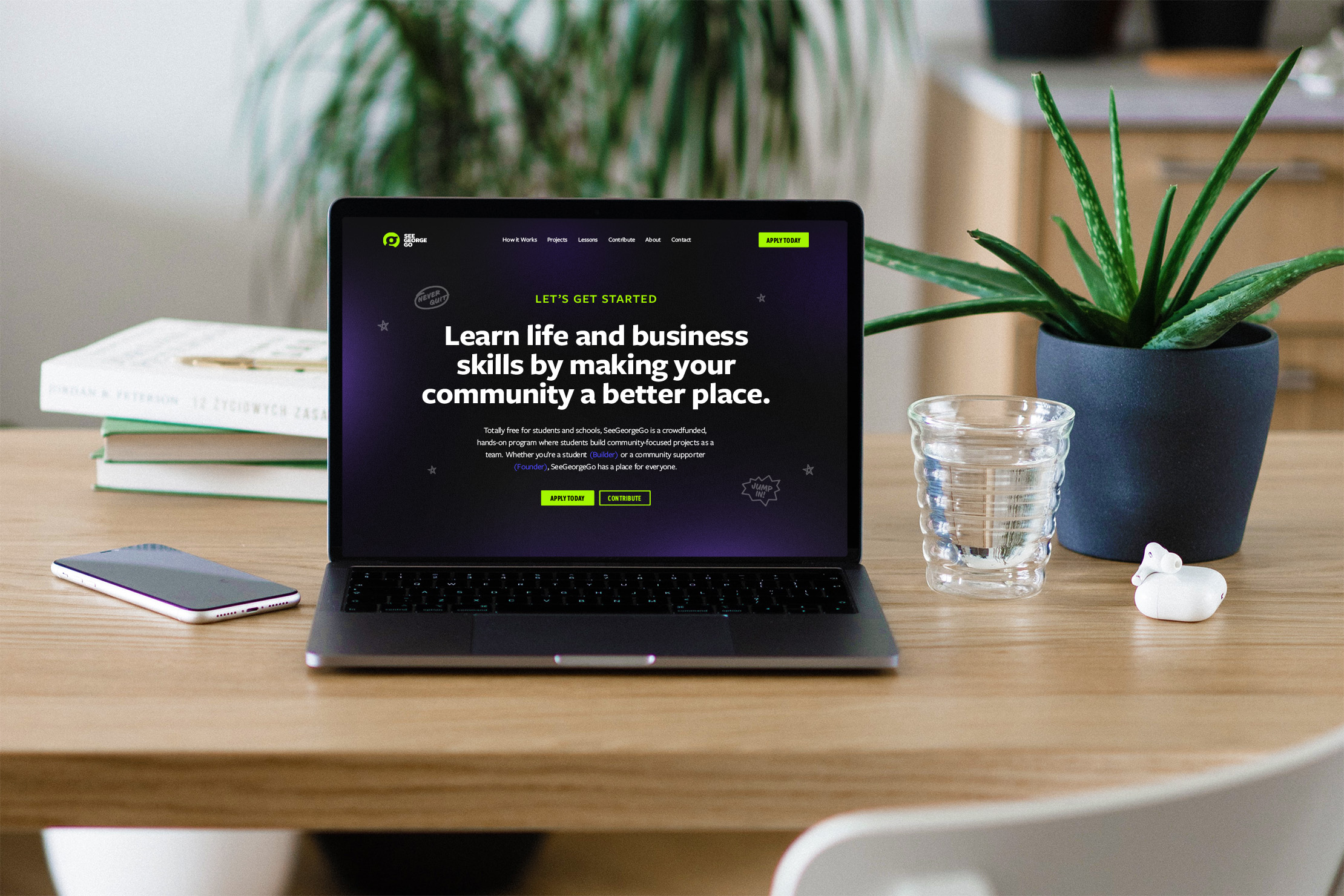 small business homepage design