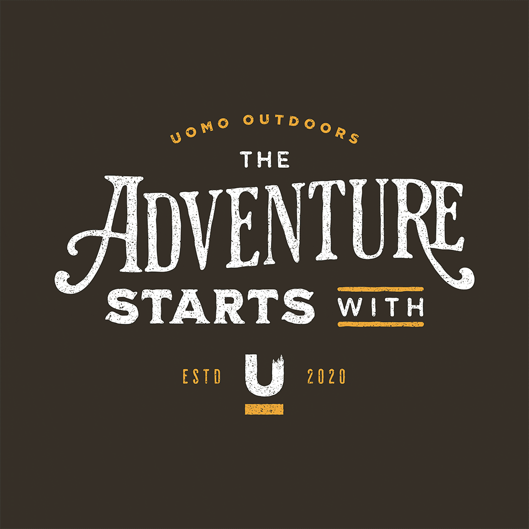 uomo outdoors adventure t-shirt design by nbd