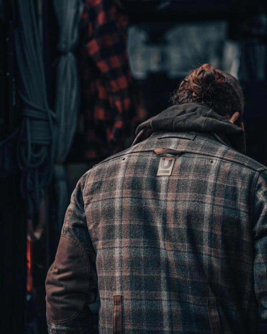 branded leather patch logo design