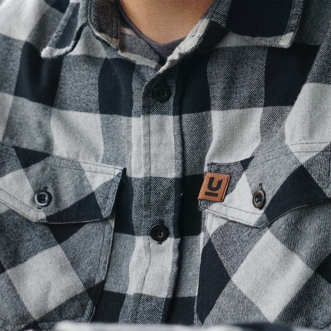 leather patch logo design by nbd