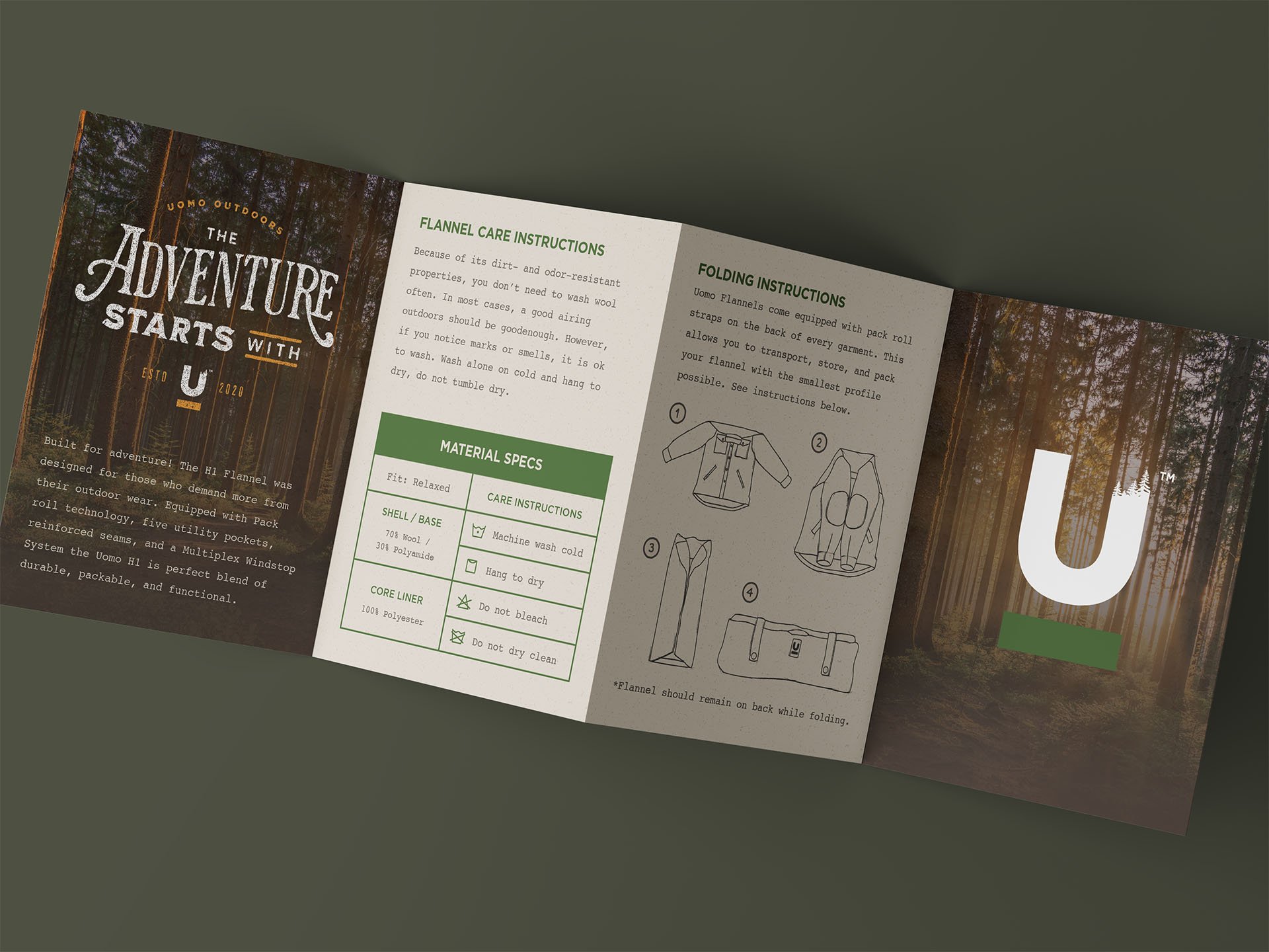 accordion fold book print design